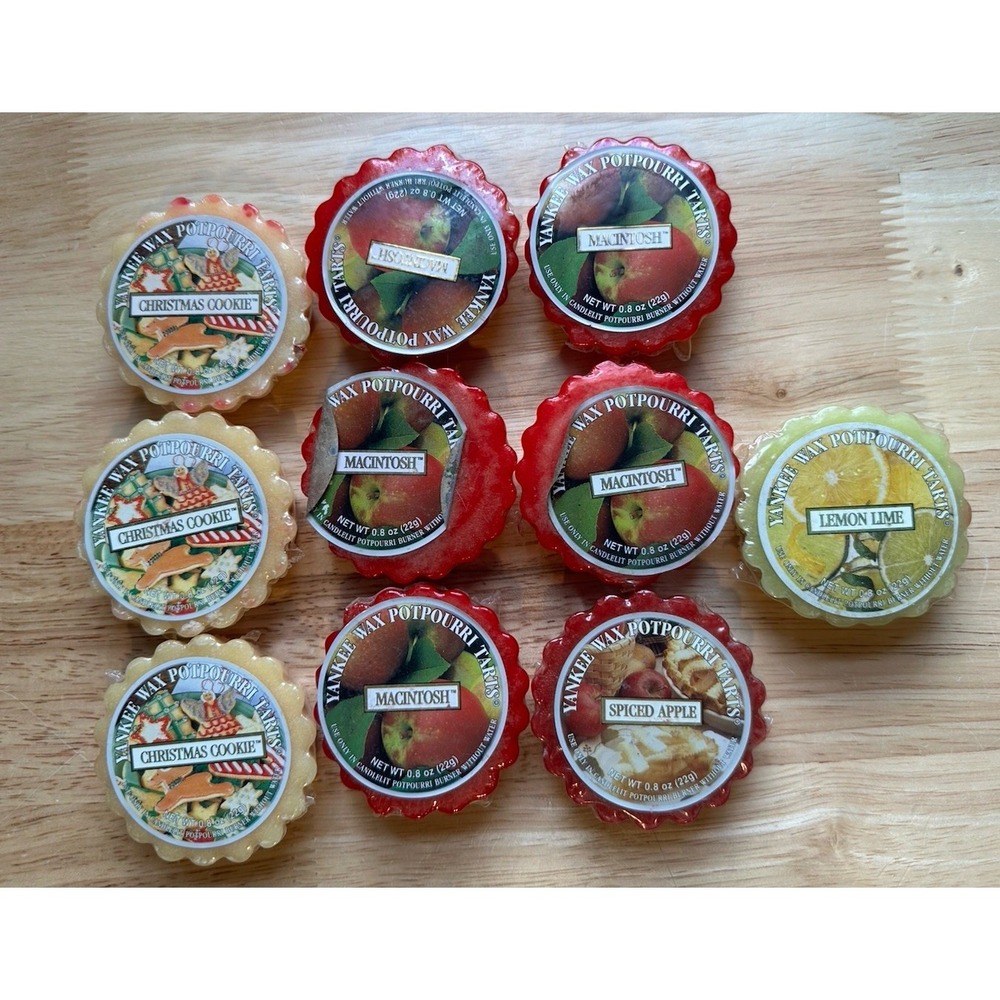 Yankee Candle Tarts Mixed Wax Melts Various Scents Lot of 10‎ New Sealed